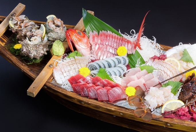 相模湾の海の幸をふんだんに使った海鮮料理